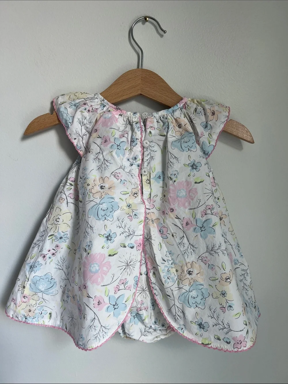 Tommy Bahama | Pastel Floral Baby Dress in Pink, Blue and Yellow Size 3-6 Months